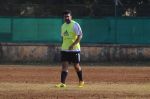 Raj Kundra snapped in action at soccer match on 18th Jan 2016